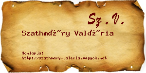 Szathmáry Valéria névjegykártya